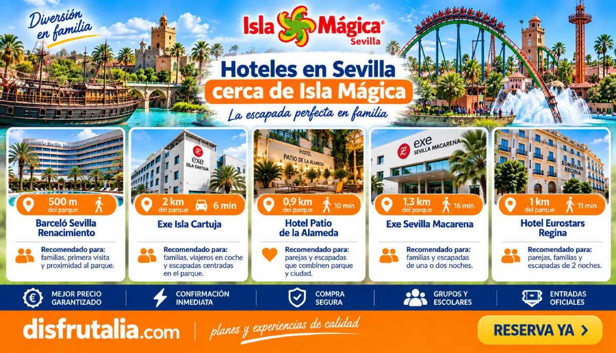Isla Mágica Sevilla- Hoteles donde alojarse